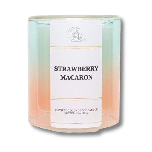 Strawberry Macaron Candle - 11oz allure