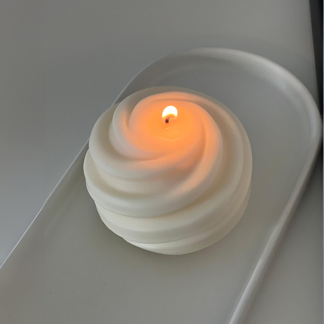 Swirl Decor Candle